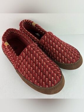 Acorn Original Mocs Garnet Woven Tweed Slippers